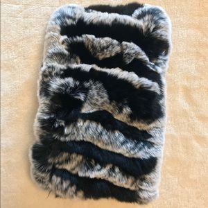 New Rex Rabbit Black Grey Headband